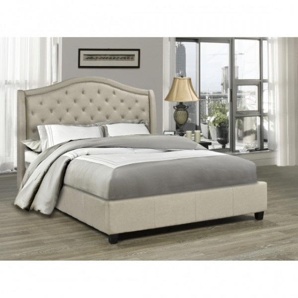 BEI BED FRAME BEIGE